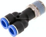 Y-Steckanschluss R 1/2"-10mm,,IQS-Standard