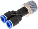 Y-Steckanschluss R 1/2"-8mm,,IQS-Standard