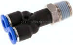Y-Steckanschluss R 1/4"-6mm,,IQS-Standard