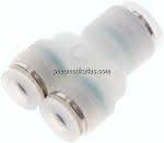 Y-Steckanschluss 8mm-6mm, IQS-,PVDF