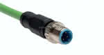 Netzwerkkabel, M12-Stecker (D-,codiert) - M12-Steckverbinder,