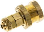 Abreißkupplungsdose (NW5) 8x6mm Schlauch, Messing