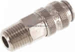 Kupplungsdose (NW5) NPT 1/4"( AG), Messing vernickelt