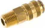 Kupplungsdose (NW5) NPT 1/4"( AG), Messing