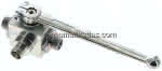 Hochdruck-3-Wege Kugelhahn, T-,Bohrung, 10 L (M16x1,5), 0 - 3