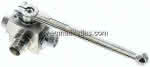 Hochdruck-3-Wege Kugelhahn, T-,Bohrung, 12 L (M18x1,5), 0 - 3