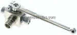 Hochdruck-3-Wege Kugelhahn, T-,Bohrung, 12 S (M20x1,5), 0 - 5