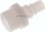 Kupplungsstecker (NW7,2) G 1/,2", PVDF offen