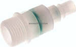 Kupplungsstecker (NW7,2) G 1/,2", PVDF absperrend