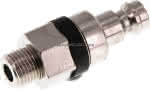 Kupplungsstecker (NW5) G 1/8"(,AG), Messing vernickelt