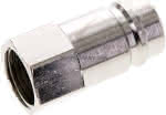 Kupplungsstecker (NW15) G 1/2" (IG), Messing vernickelt