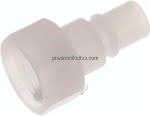 Kupplungsstecker (NW7,2) G 3/,8", PVDF offen