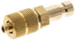 Kupplungsstecker (NW2,7) 4, 3x3mm Schlauch, Messing