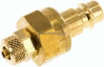 Kupplungsstecker (NW7,2) 6x4mm,Schlauch, Messing