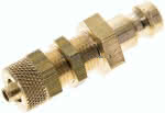 Schott-Kupplungsstecker (NW5),6x4mm Schlauch, Messing