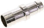 Kupplungsstecker (NW15) 25 (1" )mm Schlauch, Messing vernicke