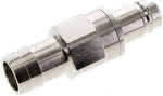 Kupplungsstecker (NW15) 25 (1" )mm Schlauch, Messing vernicke