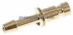 Kupplungsstecker (NW2,7) 3mm Schlauch, Messing