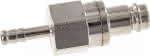 Kupplungsstecker (NW10) 6 (1/ 4")mm Schlauch, Messing vernic