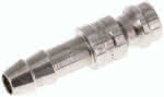 Kupplungsstecker (NW5) 6 (1/4",)mm Schlauch, 1.4404