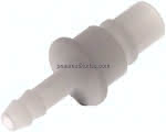Kupplungsstecker (NW7,2) 6 (1/,4") mm Schlauch, PVDF offen