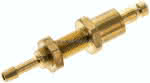 Schott-Kupplungsstecker (NW2,7,) 3mm Schlauch, Messing