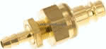 Schott-Kupplungsstecker (NW7,2,) 6 (1/4")mm Schlauch, Messing