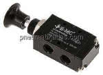 3/2-Wege Axial-Handhebelventil,, Raste, G 1/8"