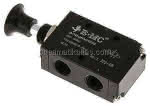 3/2-Wege Axial-Handhebelventil,, Raste, G 1/4"