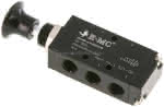 5/2-Wege Axial-Handhebelventil , Raste, G 1/8"
