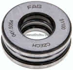 Axial Rillenkugellager, DIN,711, 10x24x9mm, ebene Auflage