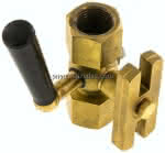 Manometer-Absperrhahn G 1/2" Muffe - Muffe, Messing