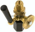 Manometer-Absperrhahn G 1/2" Spannmuffe - Zapfen, Messing