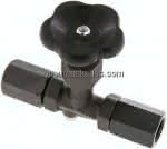 Manometer-Absperrventil G 1/2" Spannmuffe - Spannmuffe,Stahl