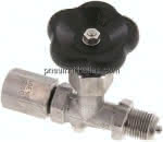 Manometer-Absperrventil G 1/2" Spannmuffe - Zapfen,1.4571