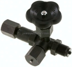 Manometer-Absperrventil G 1/2" Positionierbare Muffe - Zapfen