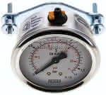 Glycerin-Einbaumanometer, 3kt-,Frontring, 63mm, 0 - 1,6 bar