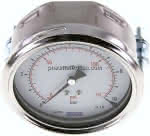 Einbaumanometer, 3-kant-,Frontring, 100mm, 0 - 10 bar