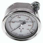 Einbaumanometer, 3-kant-,Frontring, 100mm, 0 - 160 bar
