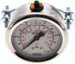 Glycerin-Einbaumanometer, 3kt-,Frontring, 63mm, 0 - 1 bar