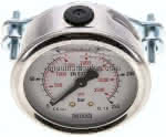 Glycerin-Einbaumanometer, 3kt-,Frontring, 63mm, 0 - 250 bar