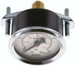 Einbaumanometer, 3-kant-,Frontring, 50mm, 0 - 40 bar