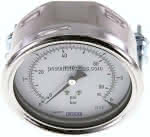 Einbaumanometer, 3-kant-,Frontring, 100mm, 0 - 6 bar