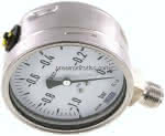 Chemie-Manometer senkrecht,,100mm, -1 bis 0 bar