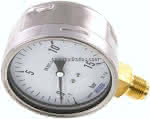 Manometer senkrecht (CrNi/Ms),,100mm, -1 bis 15 bar