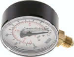 Manometer senkrecht (KU/Ms), 63mm, -1200 bis 0 mbar, G 1/4"