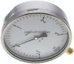 Manometer senkrecht (CrNi/Ms),,160mm, -1 bis 3 bar