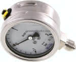 Chemie-Glycerin-Manometer,senkrecht, 63mm, -1 bis 3 bar