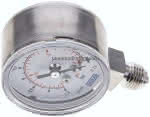 ES-Manometer senkrecht, 50mm,,-1 bis 0 bar, G 1/4"