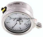 Chemie-Manometer senkrecht,,63mm, -1 bis 5 bar